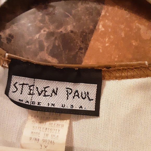 Steven Paul Leopard Vest 1X - Picture 3 of 3